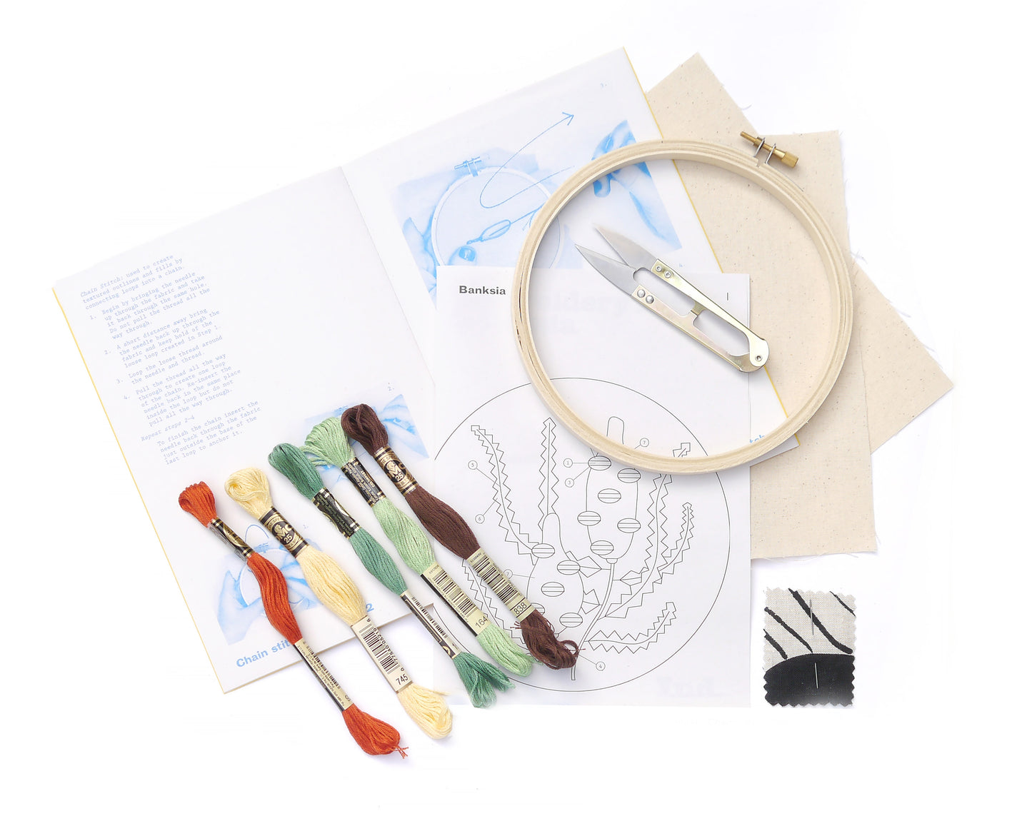 Beginners Embroidery Kit - Banksia