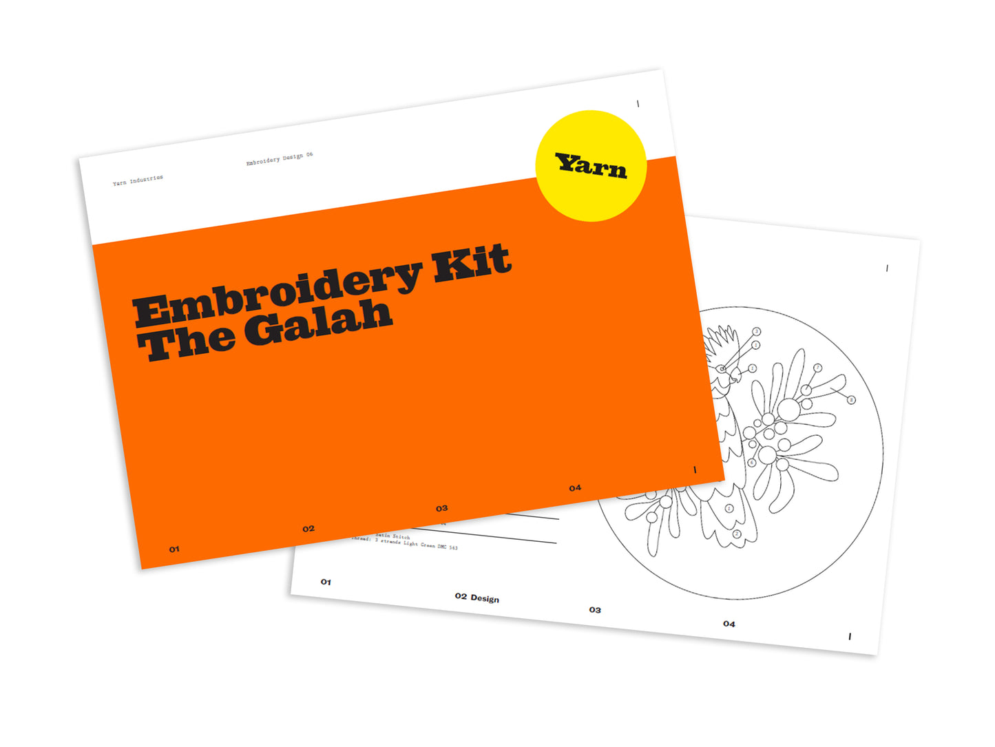 PDF Downloadable Embroidery Pattern - Galah