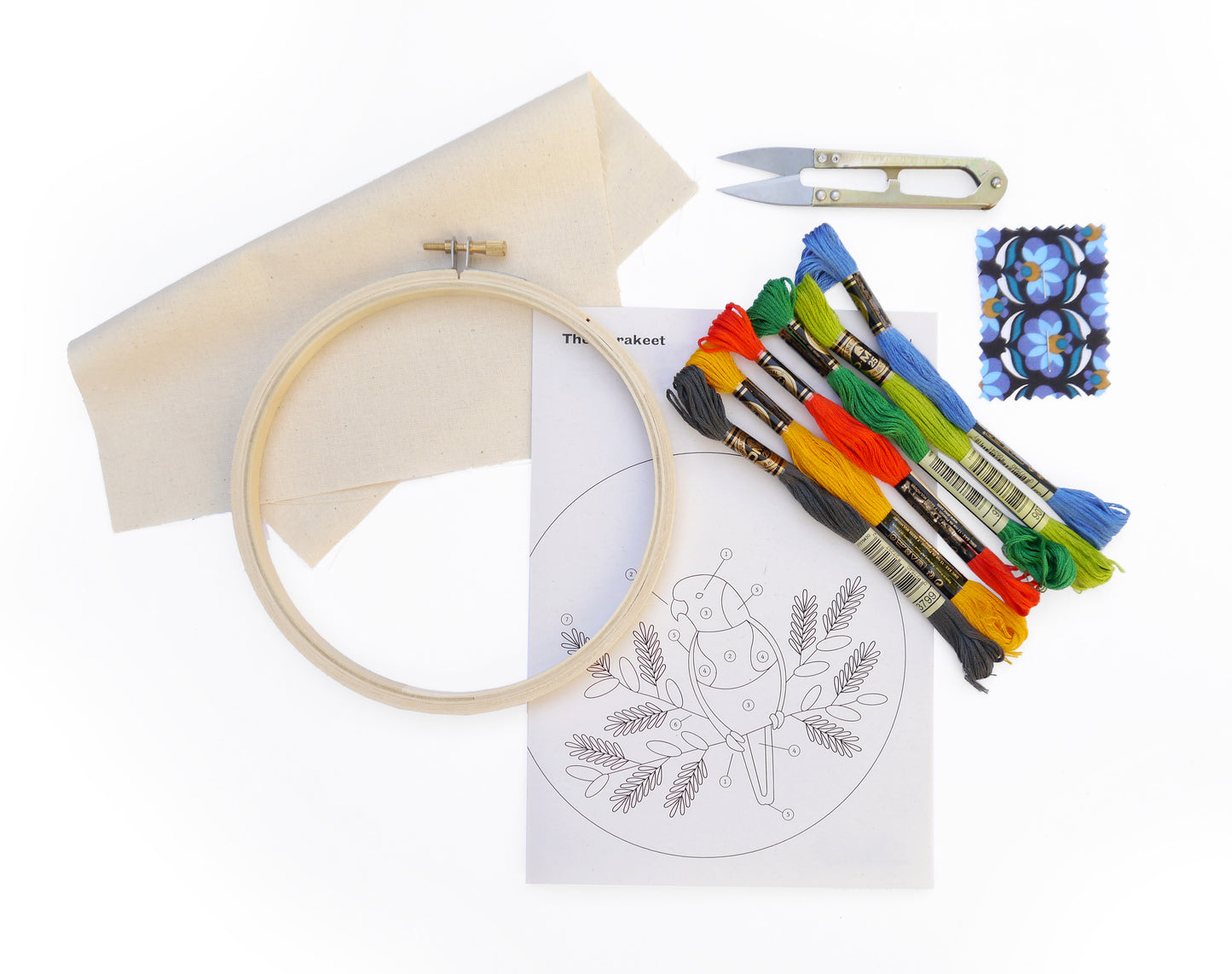 Beginners Embroidery Kit - Lorikeet