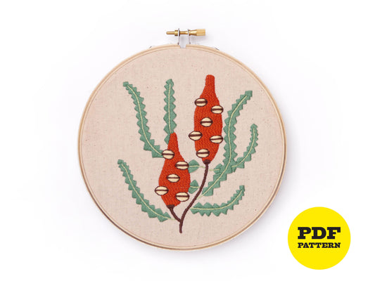 PDF Downloadable Embroidery Pattern - Banksia