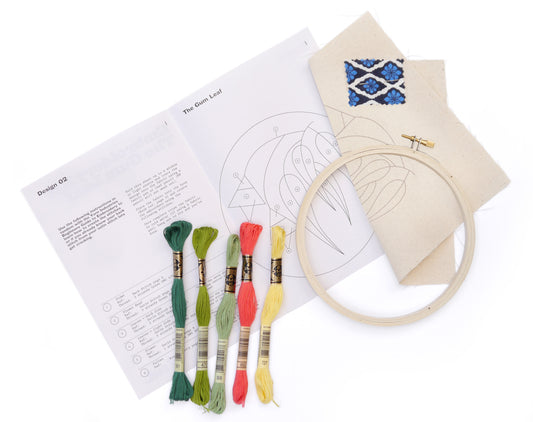 Auxiliary Embroidery Kit - Gum Leaf Pattern