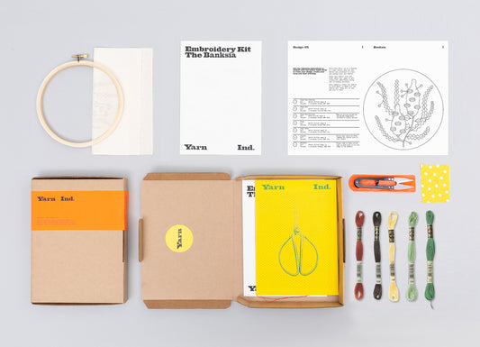 Beginners Embroidery Kit - Banksia