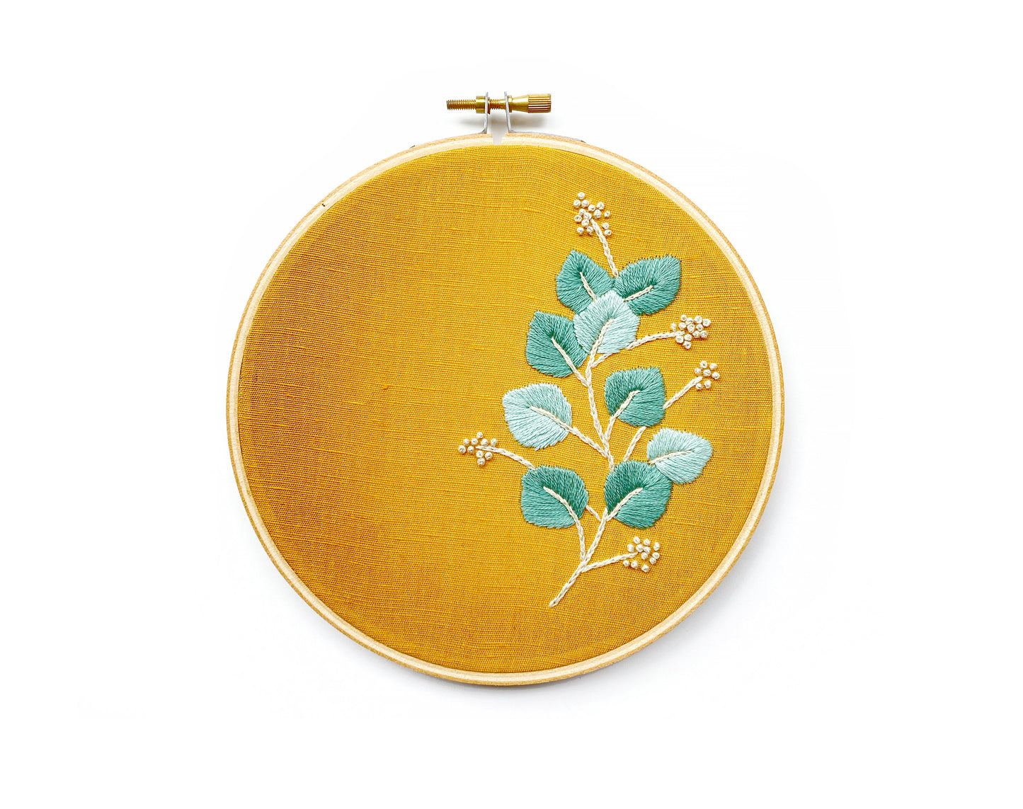 Beginners Embroidery Kit - Eucalyptus
