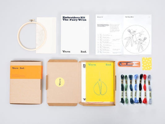 Beginners Embroidery Kit - Fairy Wren