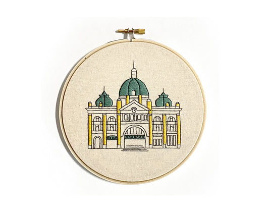 Beginners Embroidery Kit - Flinders Street Station