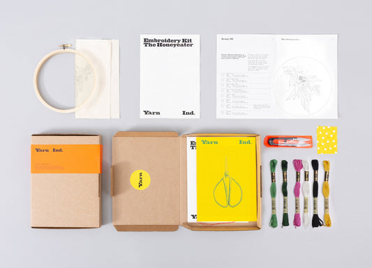 Beginners Embroidery Kit - Honeyeater