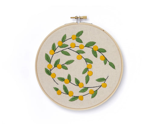 Beginners Embroidery Kit - Wattle