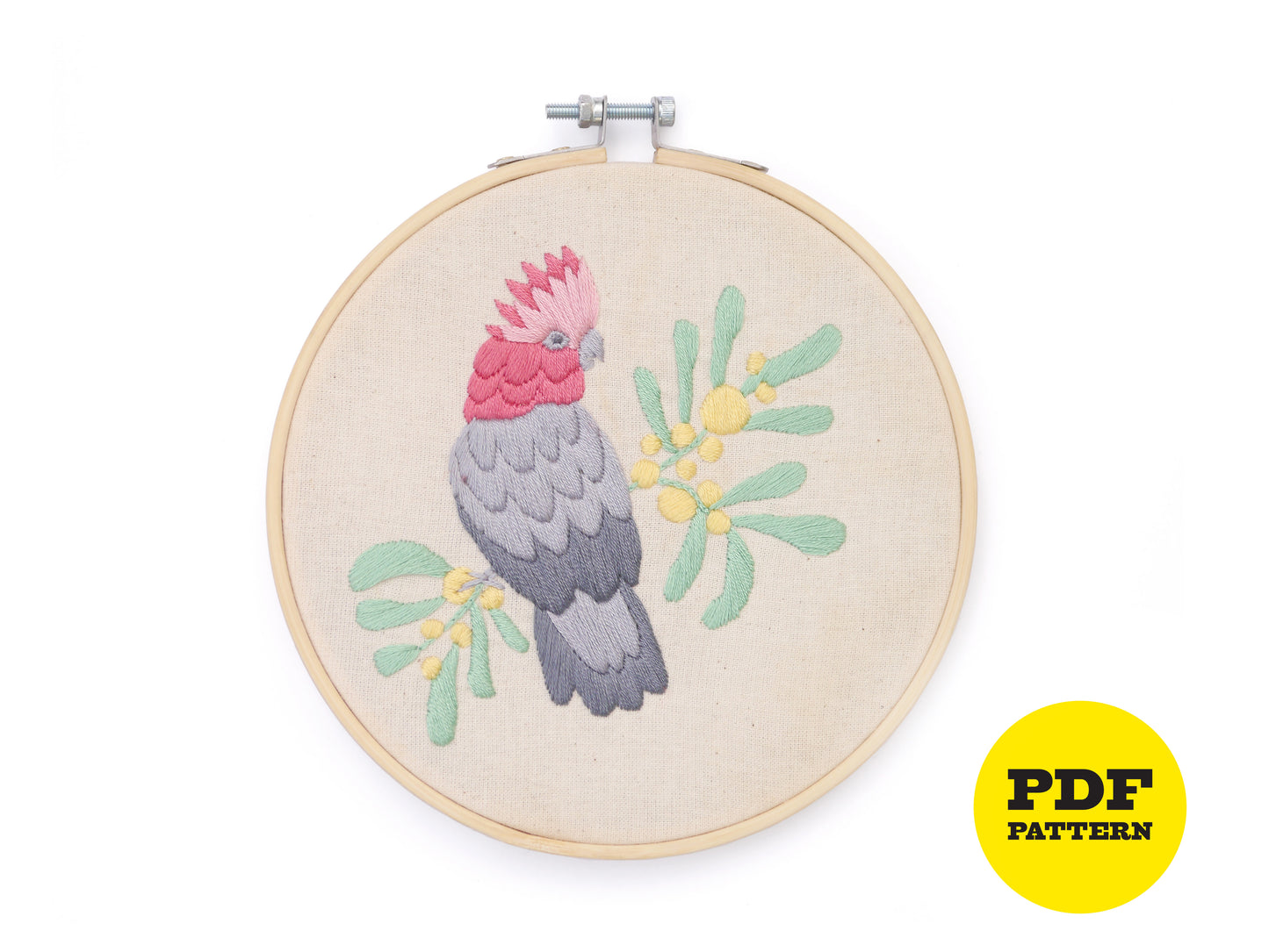 Downloadable Embroidery Pattern - Galah