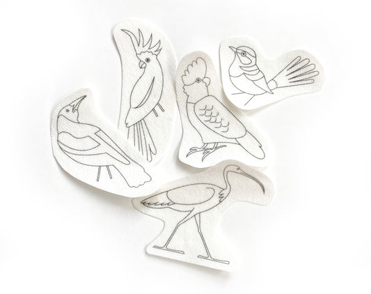 Stick & Stitch Embroidery Kit - Aussie Birds