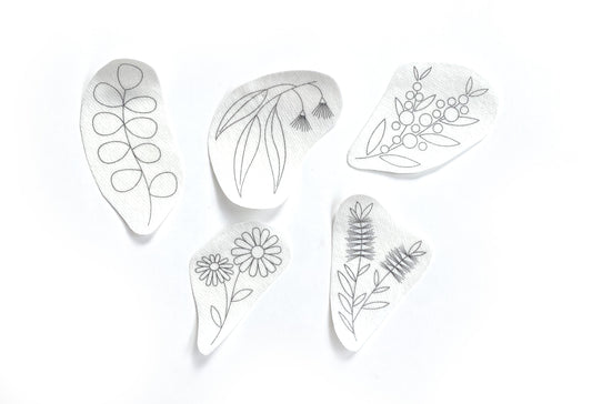 Stick & Stitch Embroidery Kit - Aussie Flowers