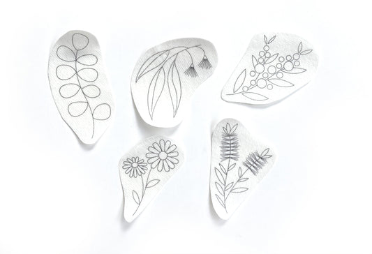 Stick & Stitch Embroidery Kit - Aussie Flowers