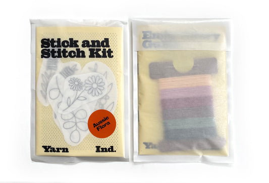 Stick & Stitch Embroidery Kit - Aussie Flowers