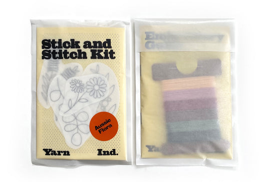 Stick & Stitch Embroidery Kit - Aussie Flowers