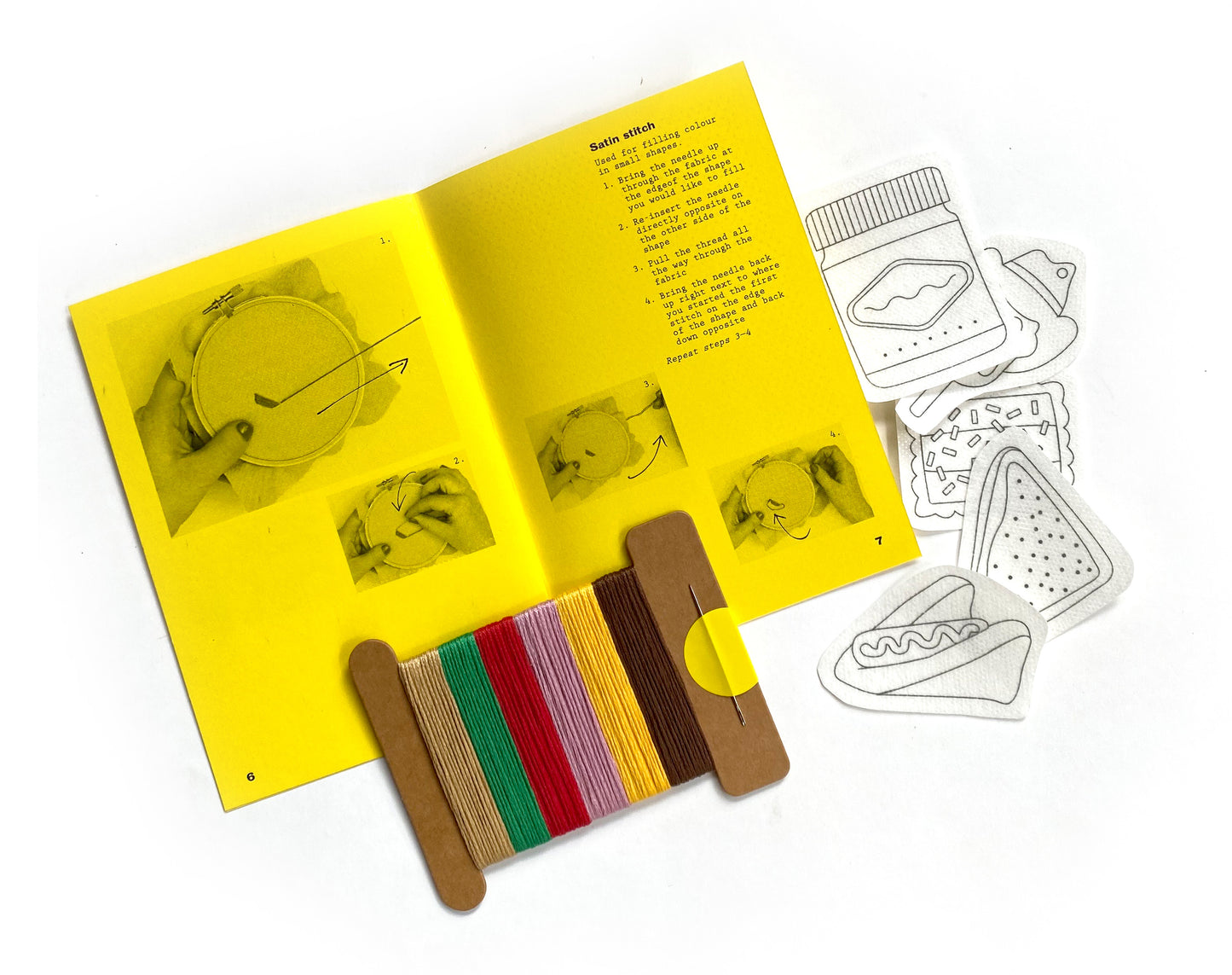 Stick & Stitch Embroidery Kit - Aussie Snacks