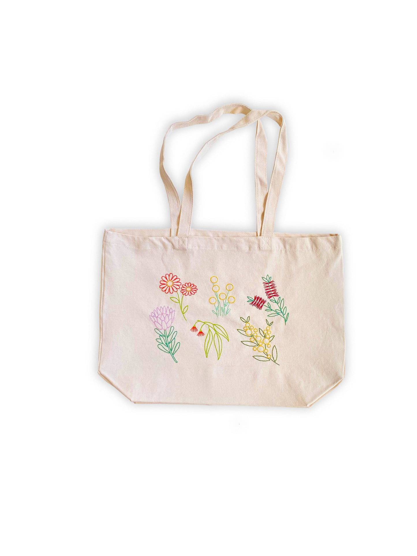 Tote Bag Embroidery Kit - The Wildflowers