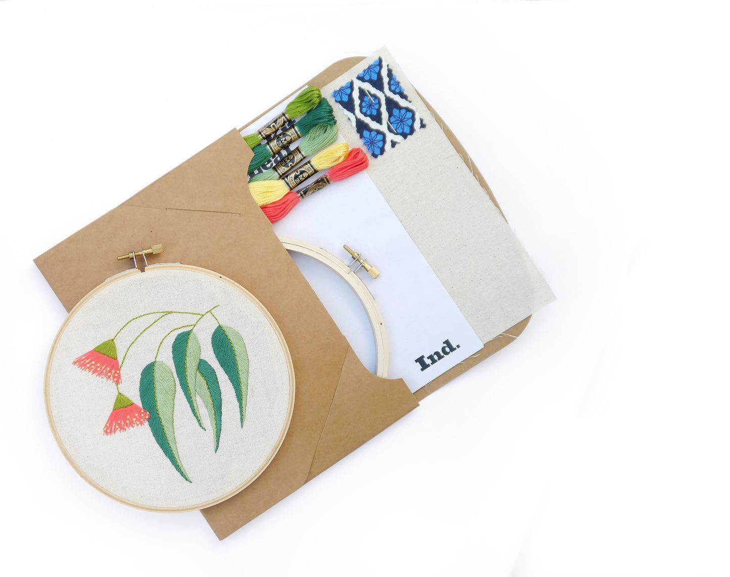 Auxiliary Embroidery Kit - Gum Leaf Pattern