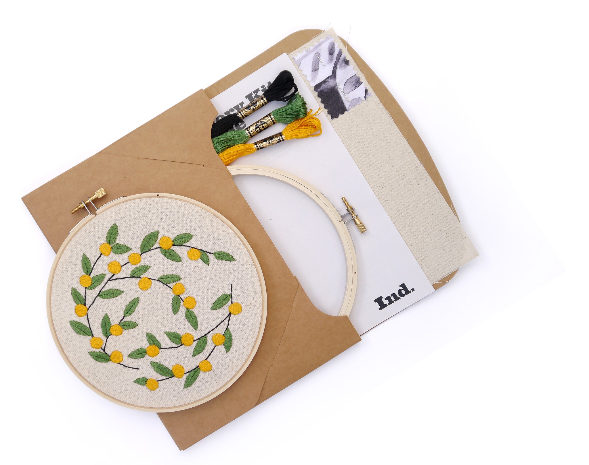 Wattle Pattern Raymond Auxiliary Embroidery Kit - Wattle Pattern – Yarn Industries