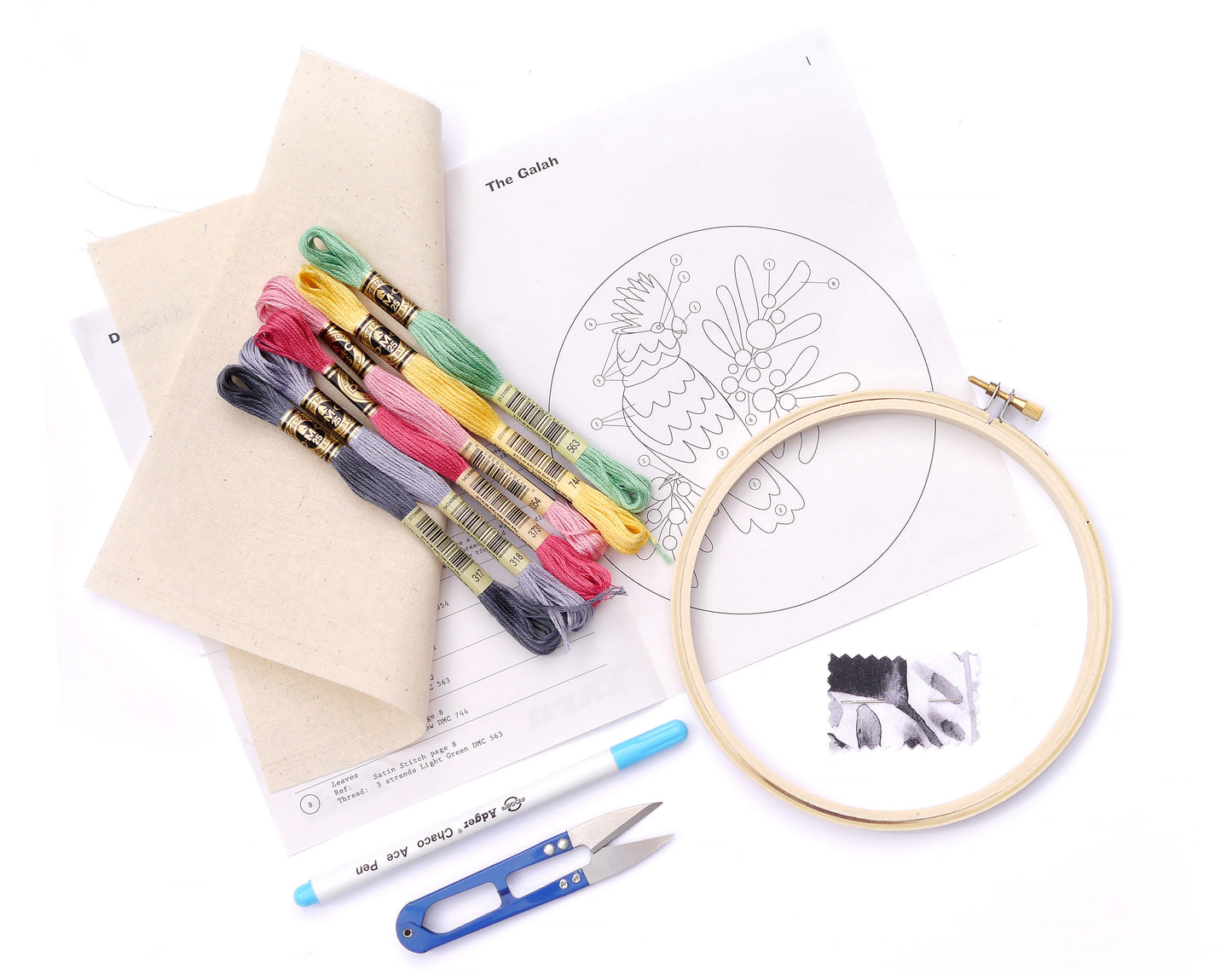 Beginners Embroidery Kit - Galah