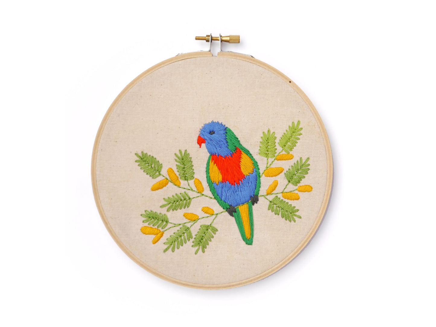 Beginners Embroidery Kit - Parakeet