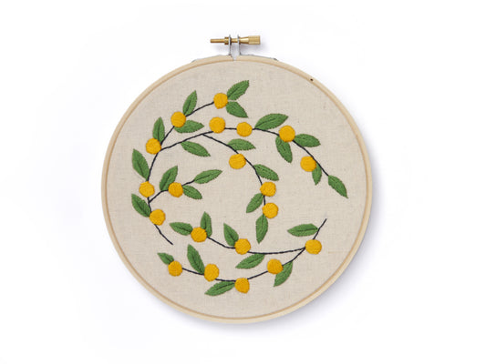 Beginners Embroidery Kit - Wattle